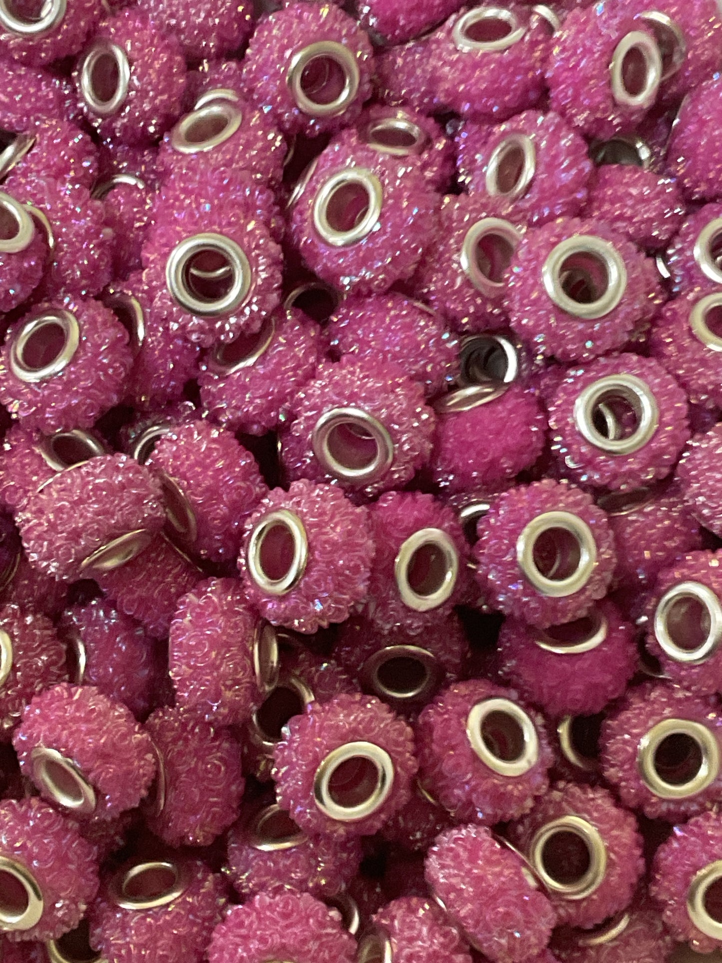 10pk Acrylic Rose Spacers Beads-12mm
