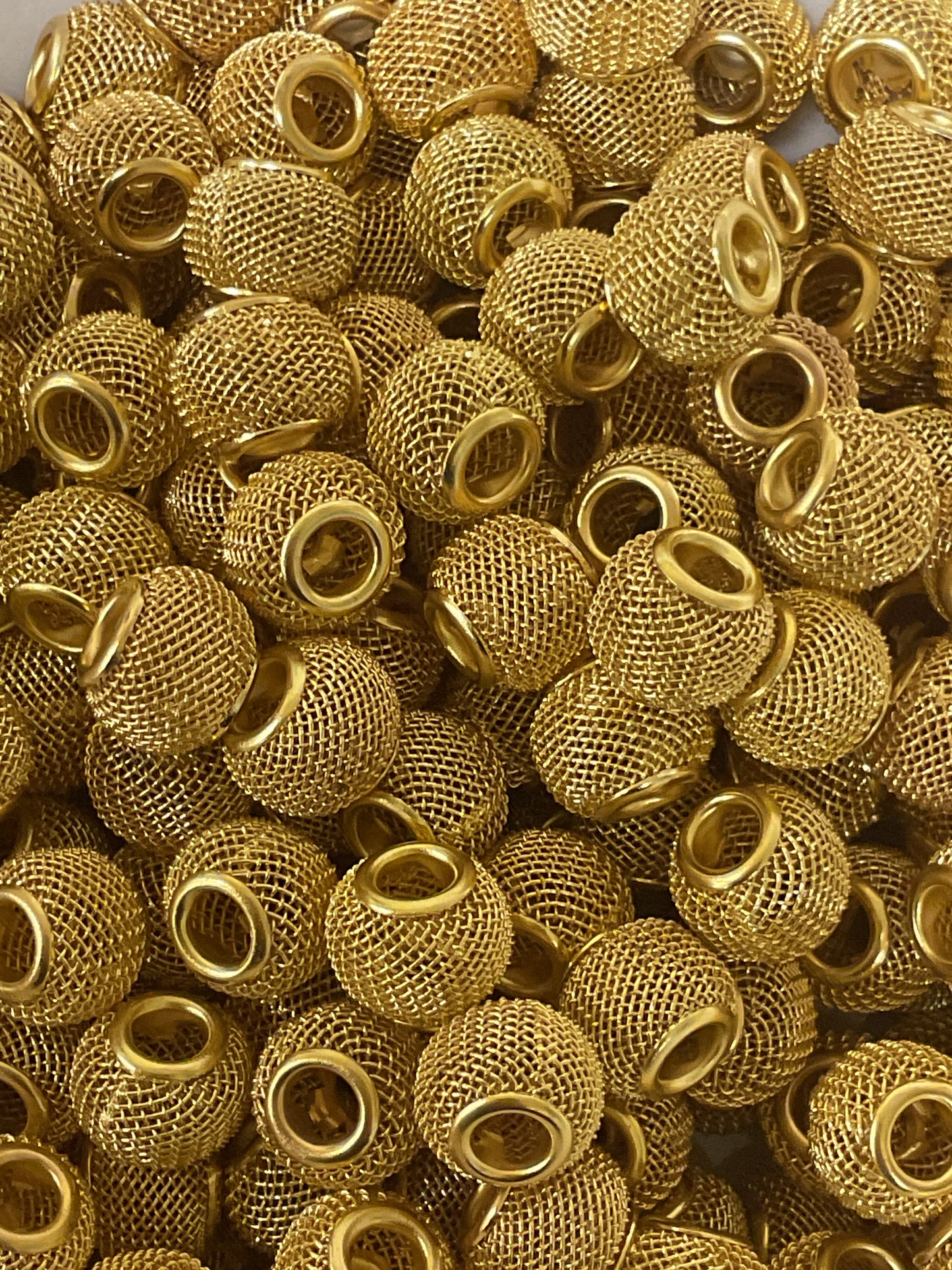 10pk Metal Decorative Spacers Beads-12mm