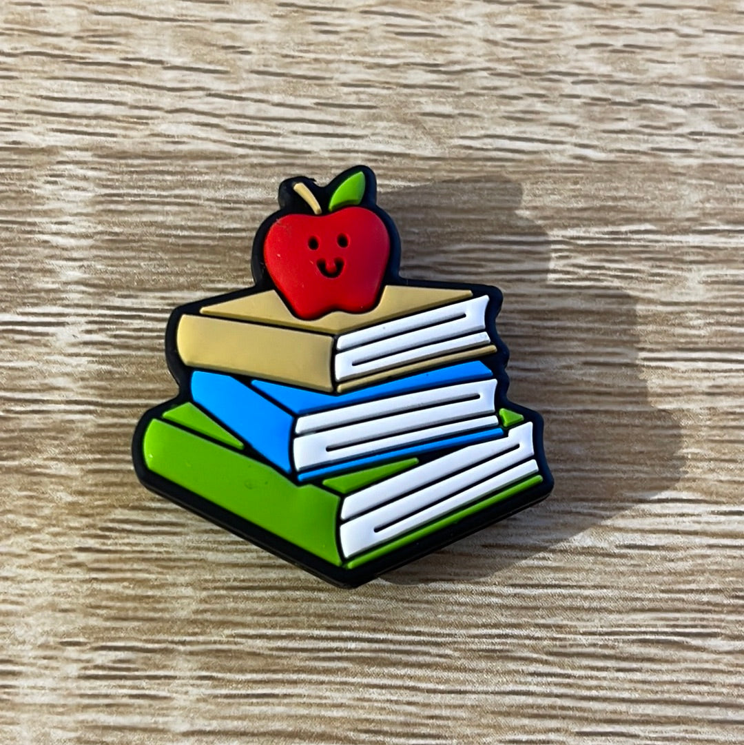 Teacher Books/Apple Silicone Bead