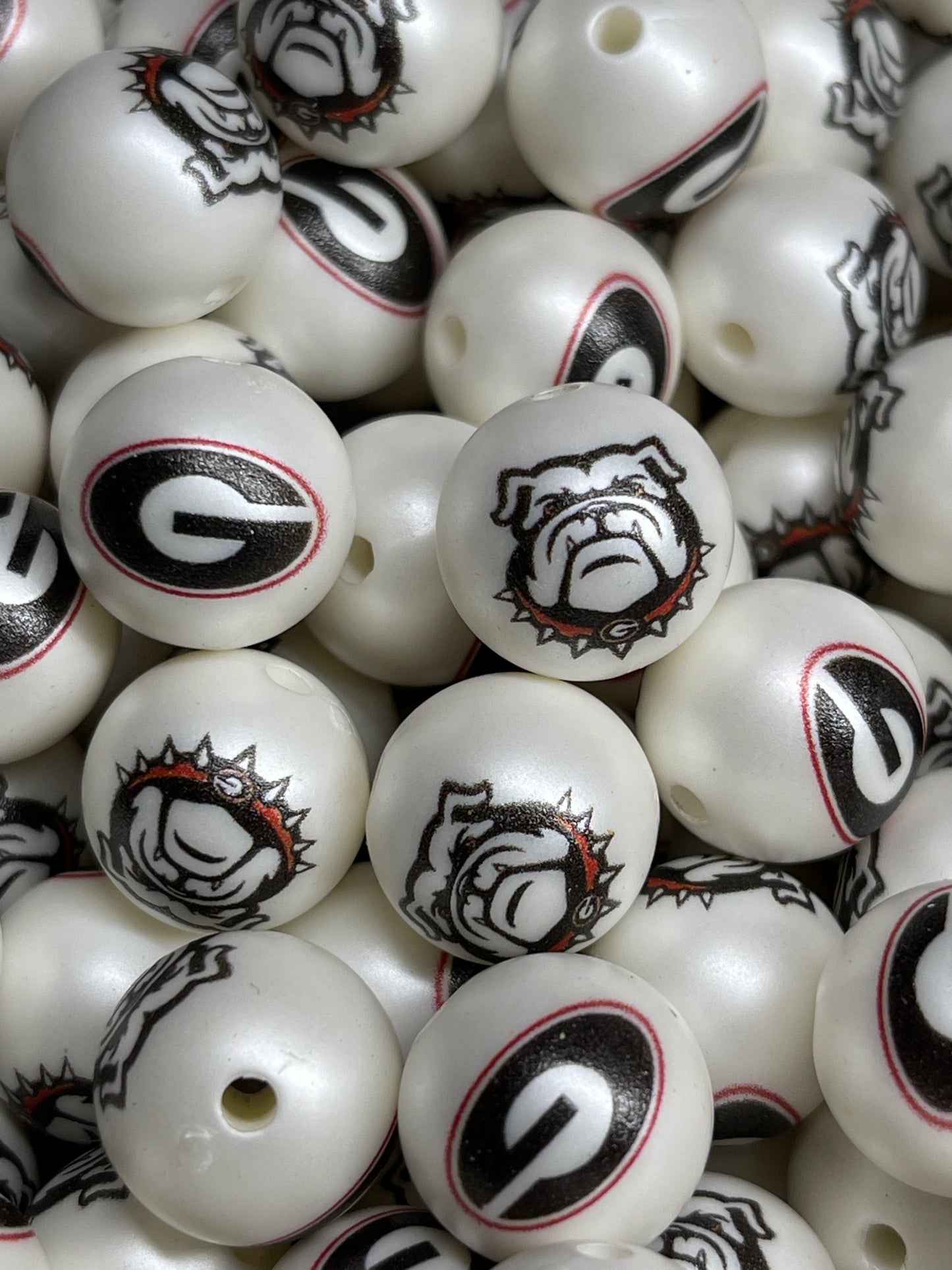 16mm Acrylic TEAM Double Sided Beads - EXCLUSIVE