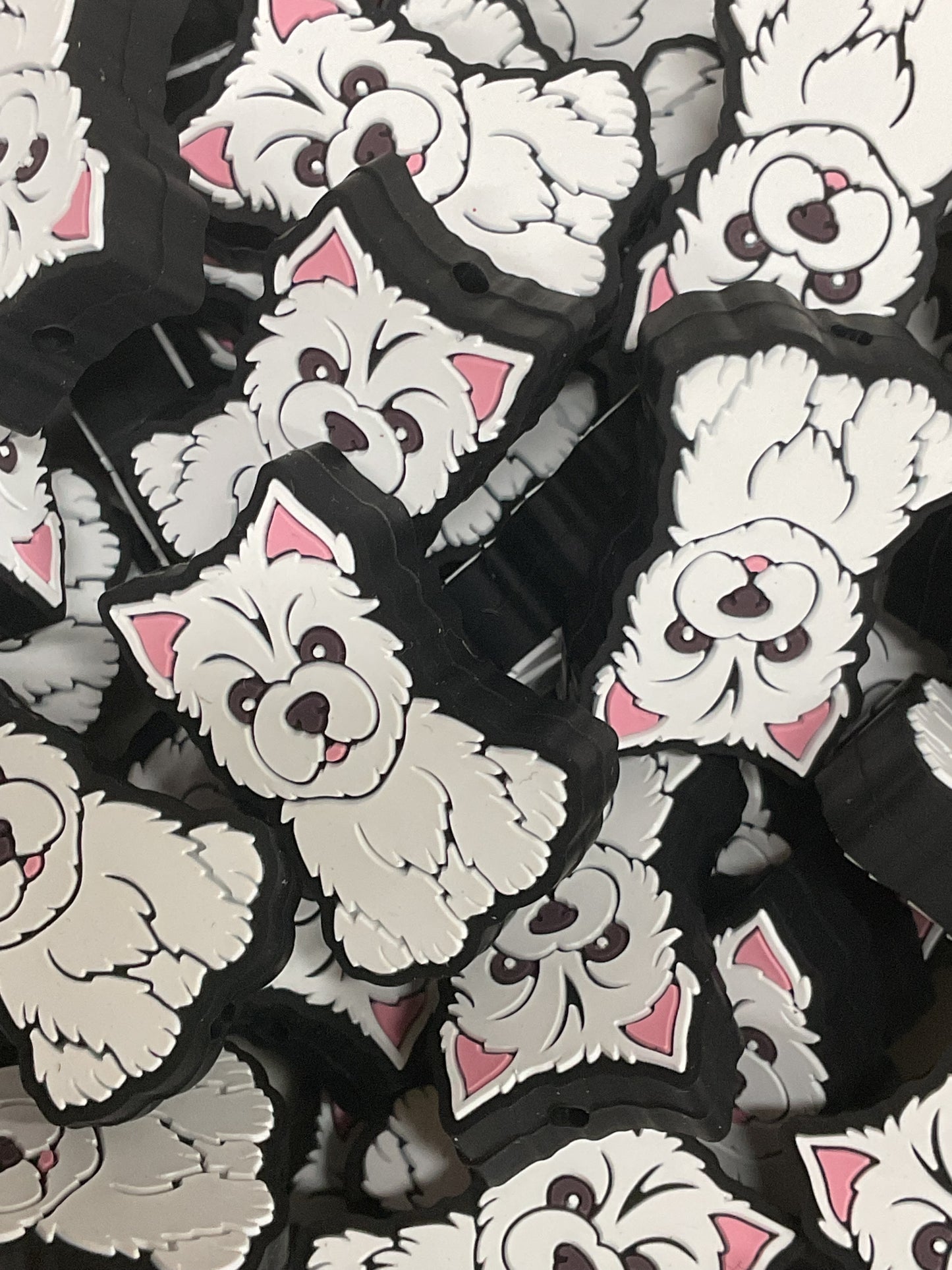 Westie / West Highland White Terrier Silicone Focal - TaTNCS Exclusive