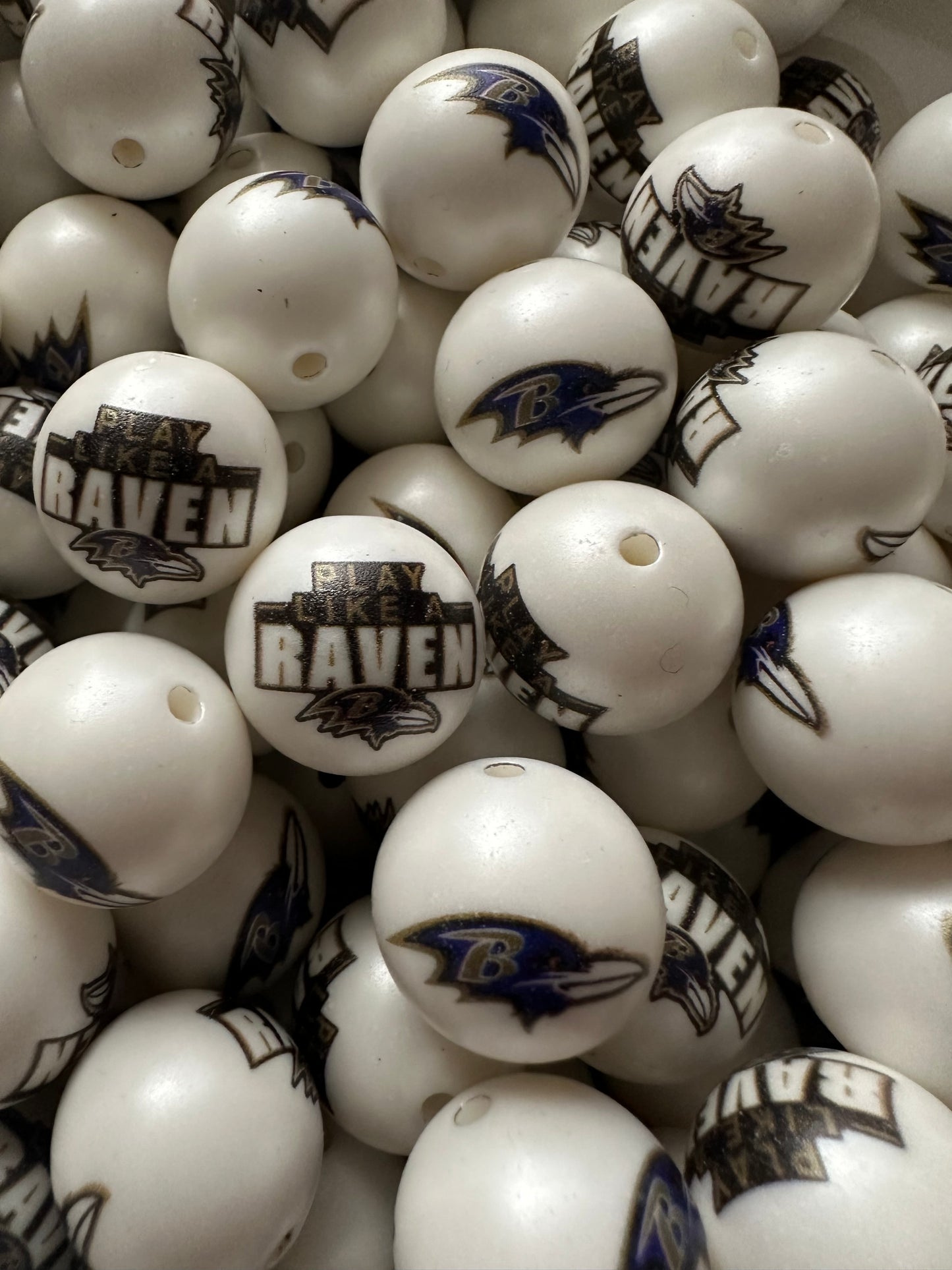 20mm Acrylic Exclusive Collab Team Beads