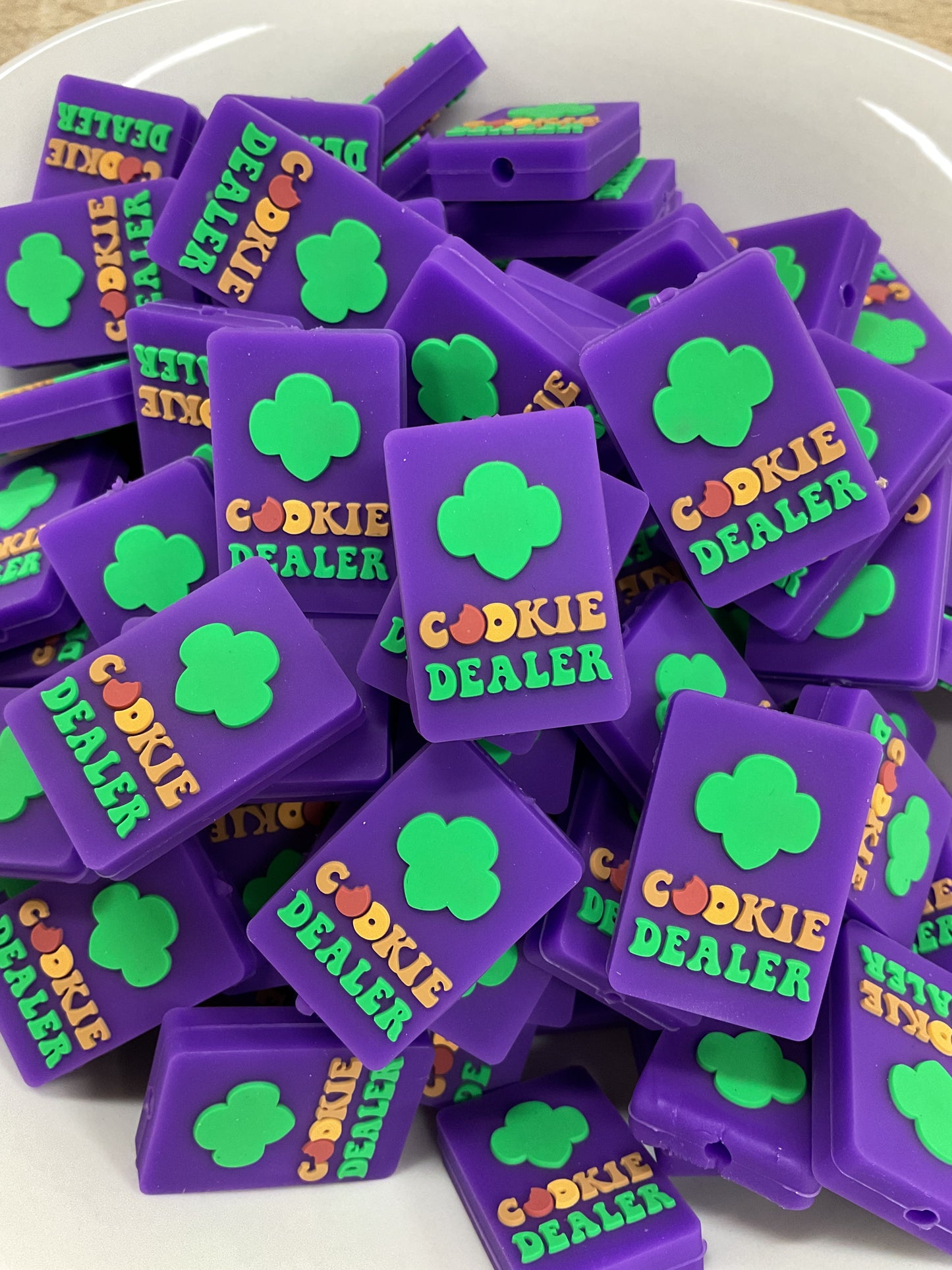 Purple Cookie Dealer Silicone Focal- Exclusive to Chez Mold and More