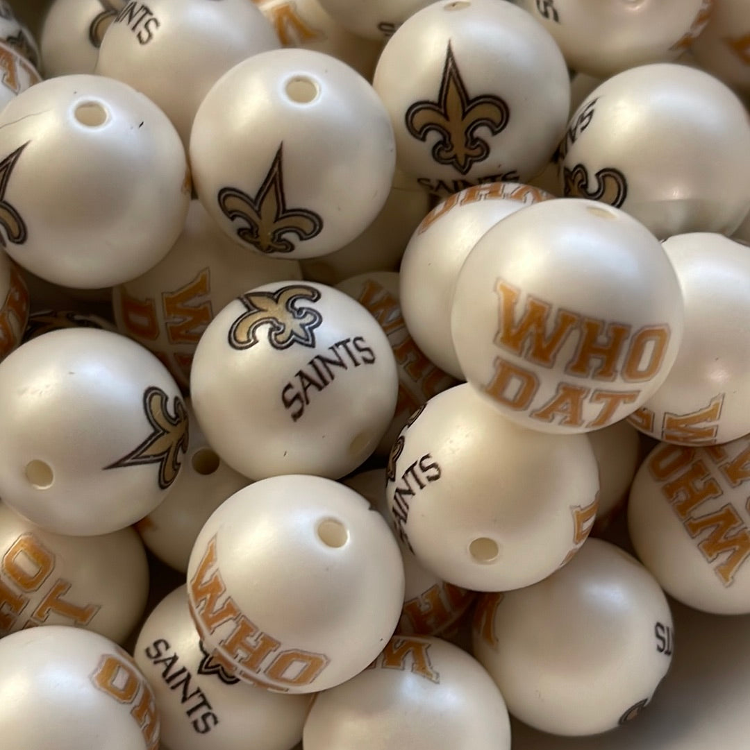 20mm Acrylic Exclusive Collab Team Beads