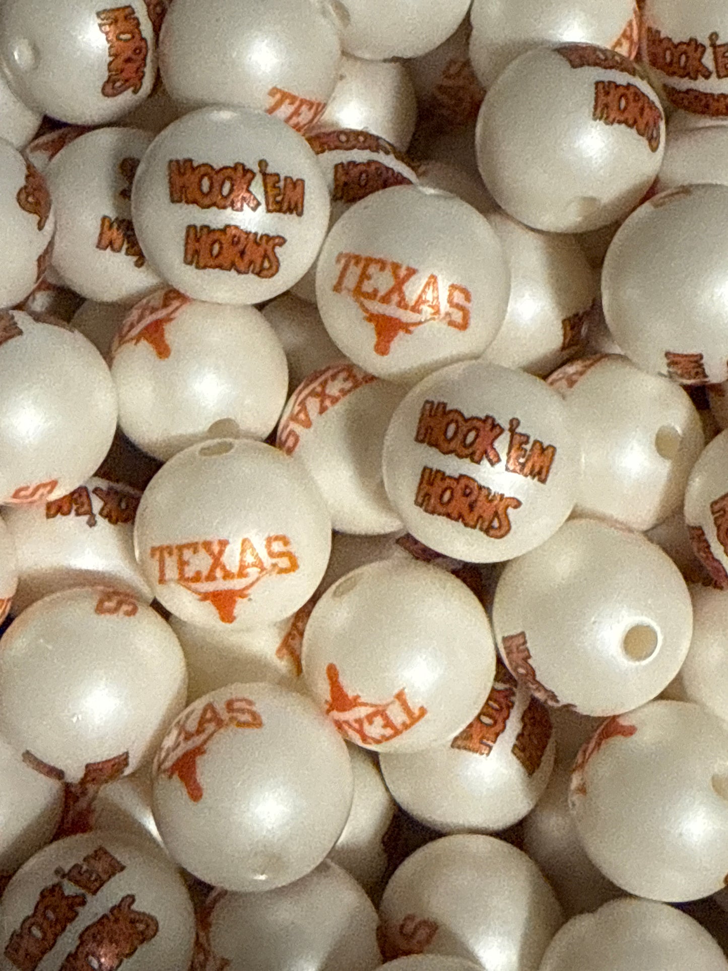 16mm Acrylic TEAM Double Sided Beads - EXCLUSIVE