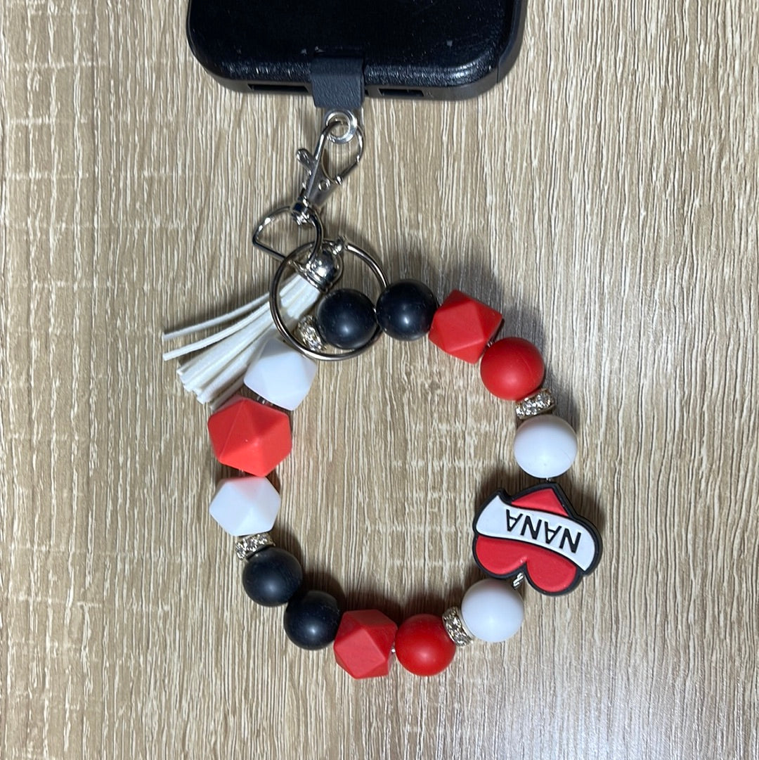 Pestaña transparente para teléfono: perfecta para pulseras o llaveros con cuentas. ¡Nunca pierdas tu teléfono!