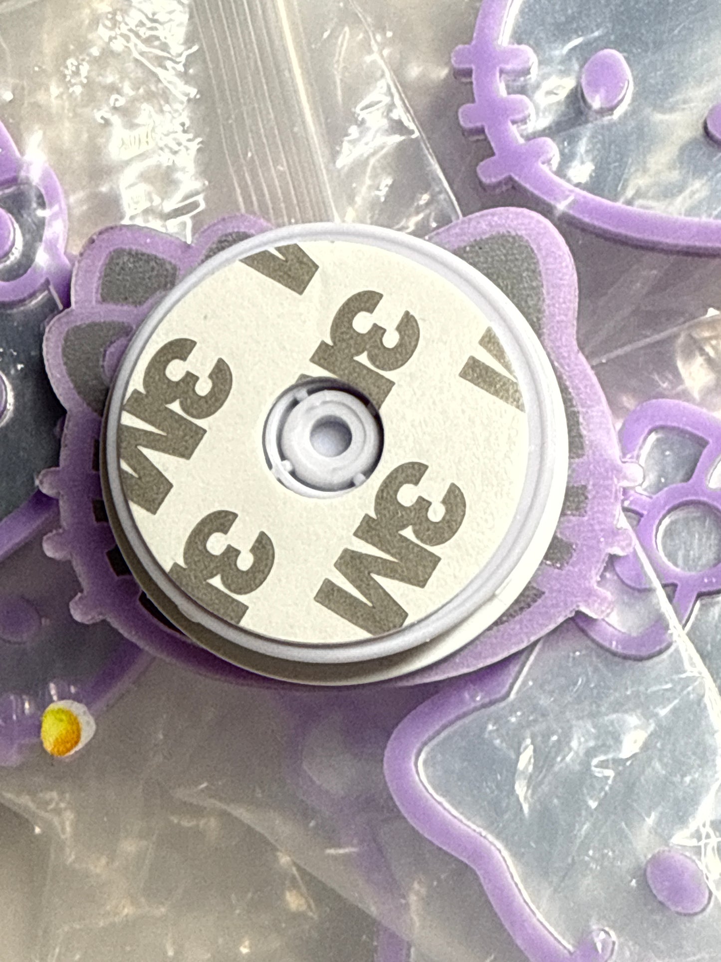 Agarre para teléfono con espejo HK morado