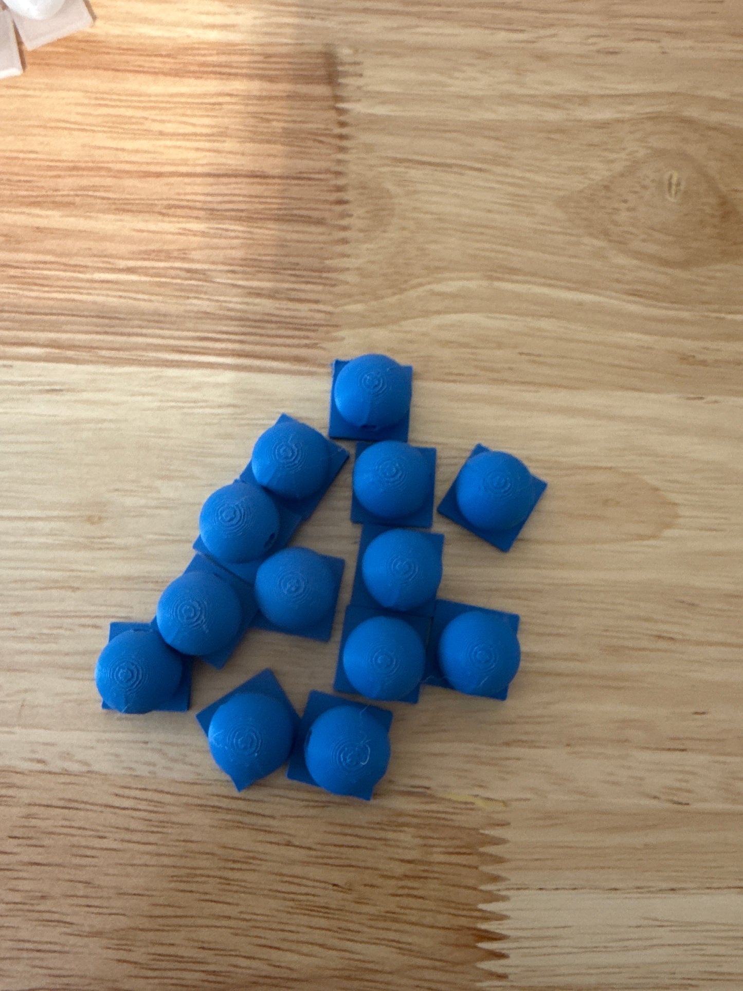 Bead with Flat-Back Attachment for Acrylic Flatbacks Royal Blue 3D Printed - 16mm - 10 pack