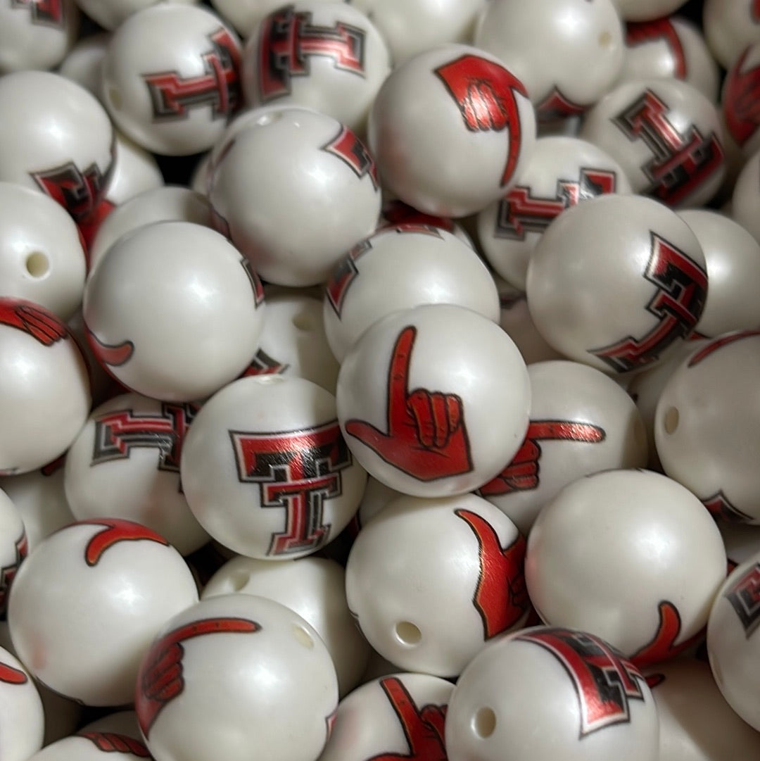 20mm Acrylic Exclusive Collab Team Beads