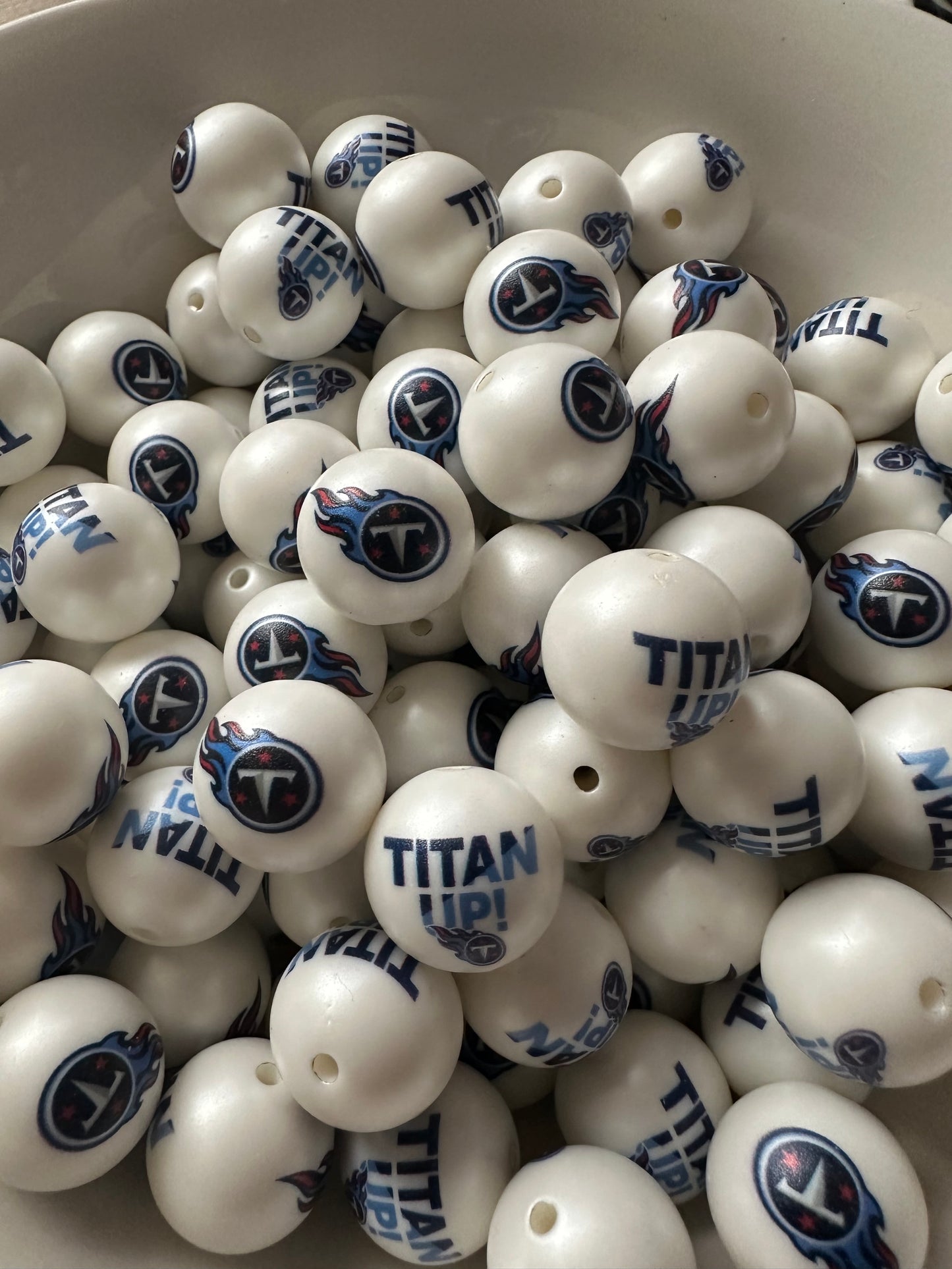 20mm Acrylic Exclusive Collab Team Beads