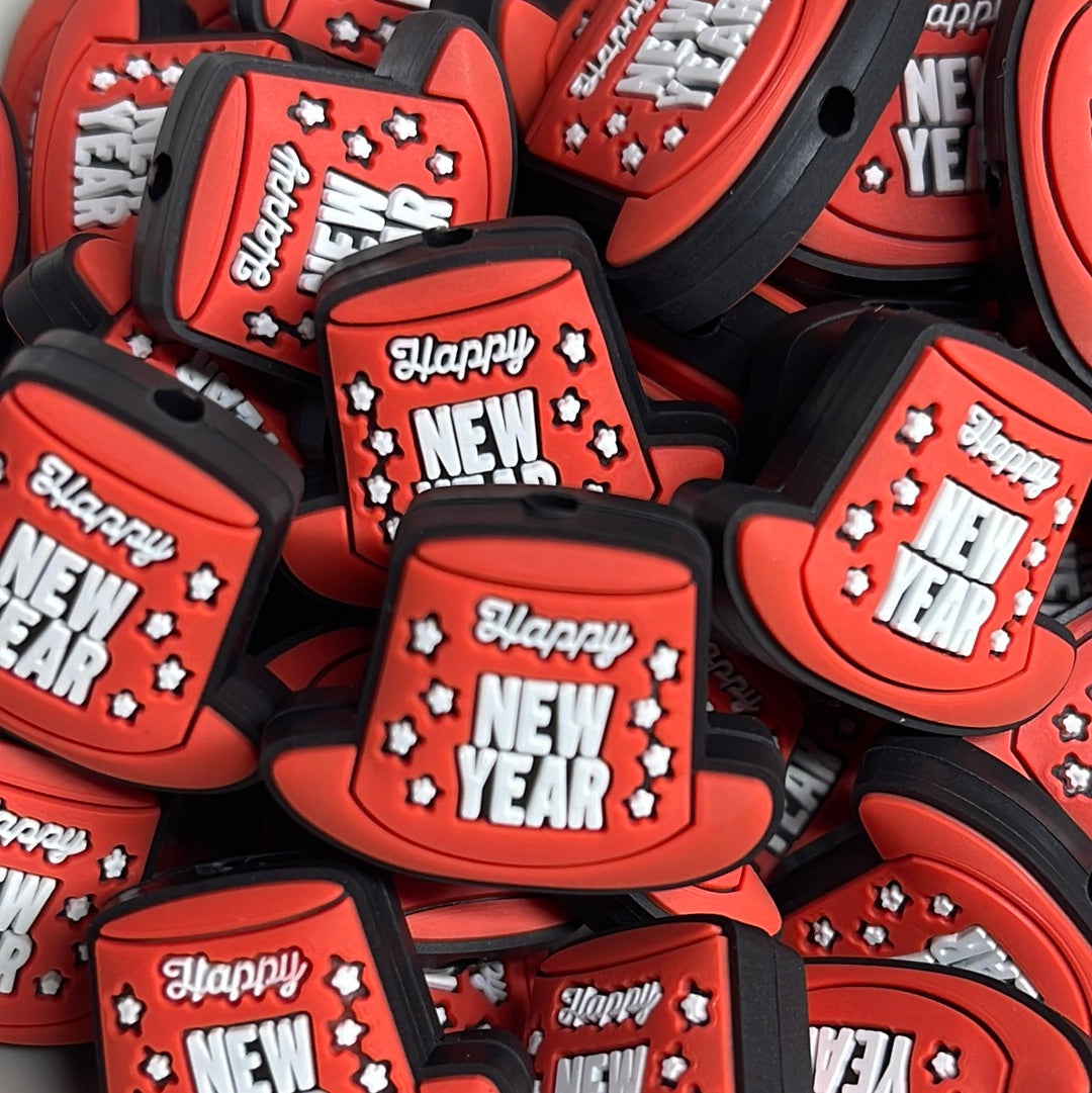 Happy New Year Hats PVC Focal- Exclusive to RD Creations