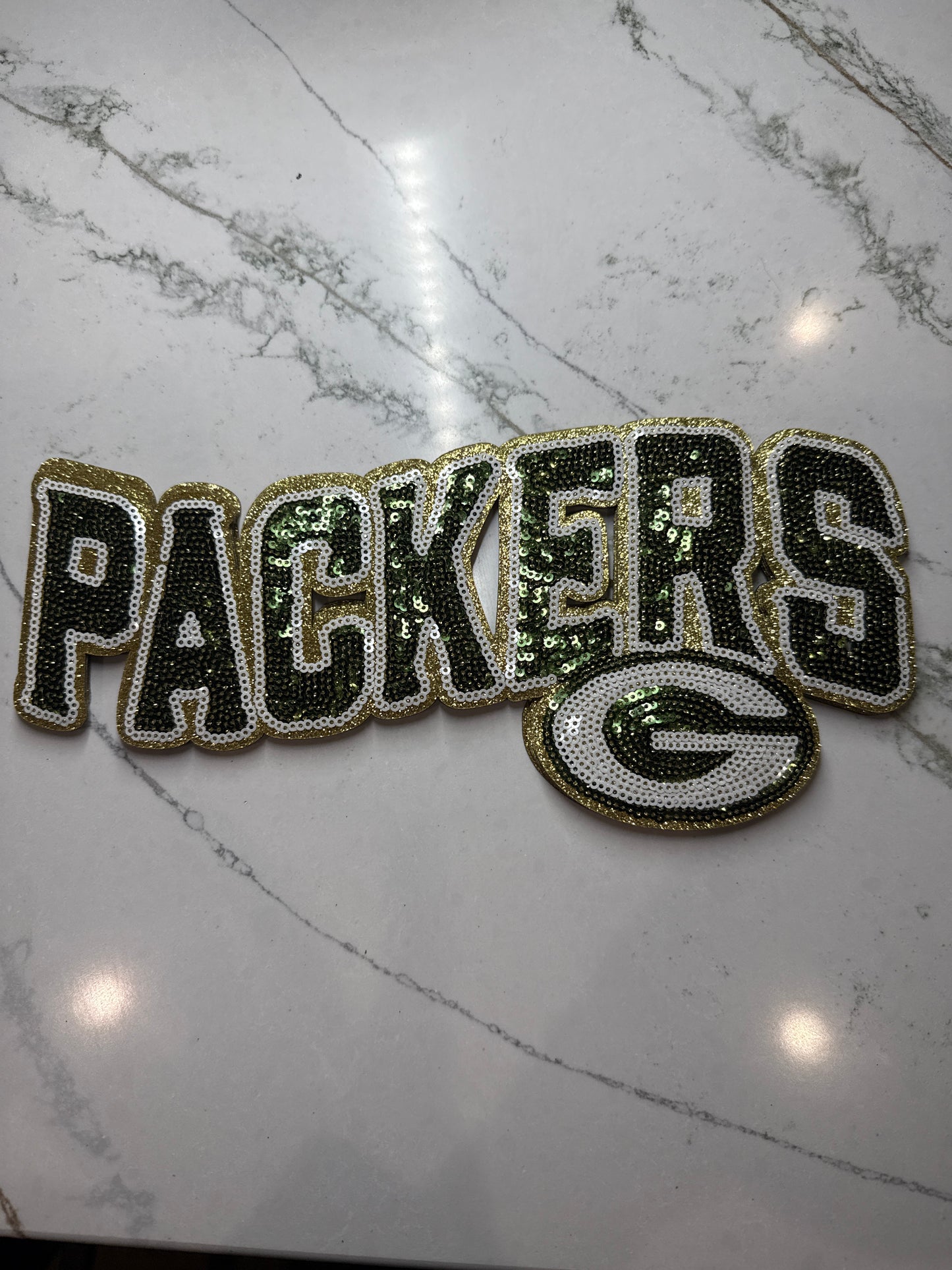 Packers Sequin Patch Large