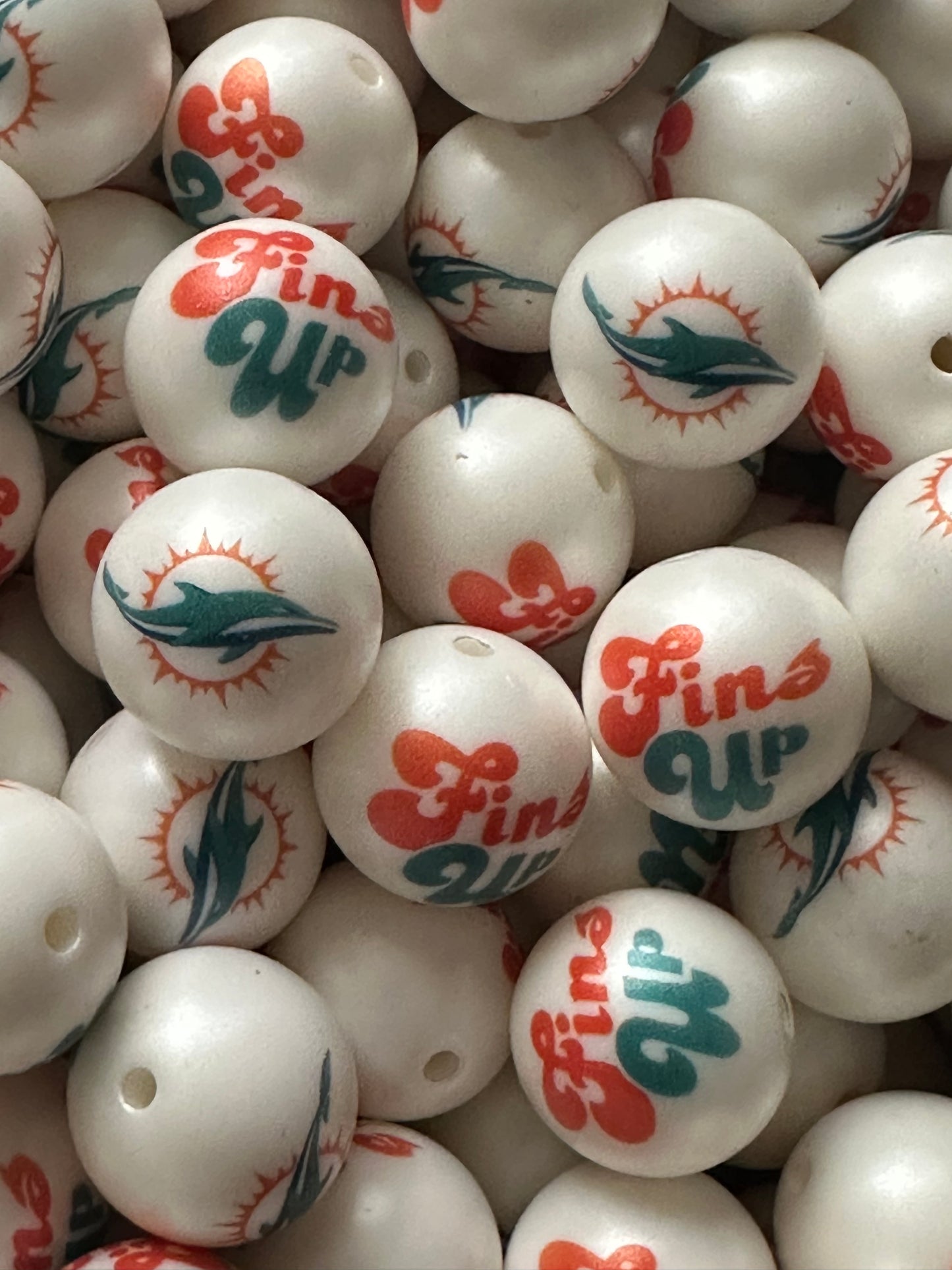 20mm Acrylic Exclusive Collab Team Beads