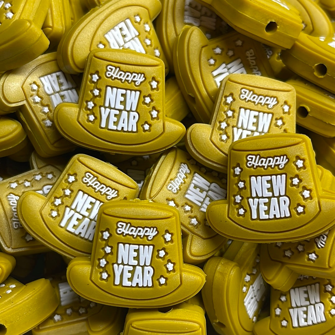 Happy New Year Hats PVC Focal- Exclusive to RD Creations