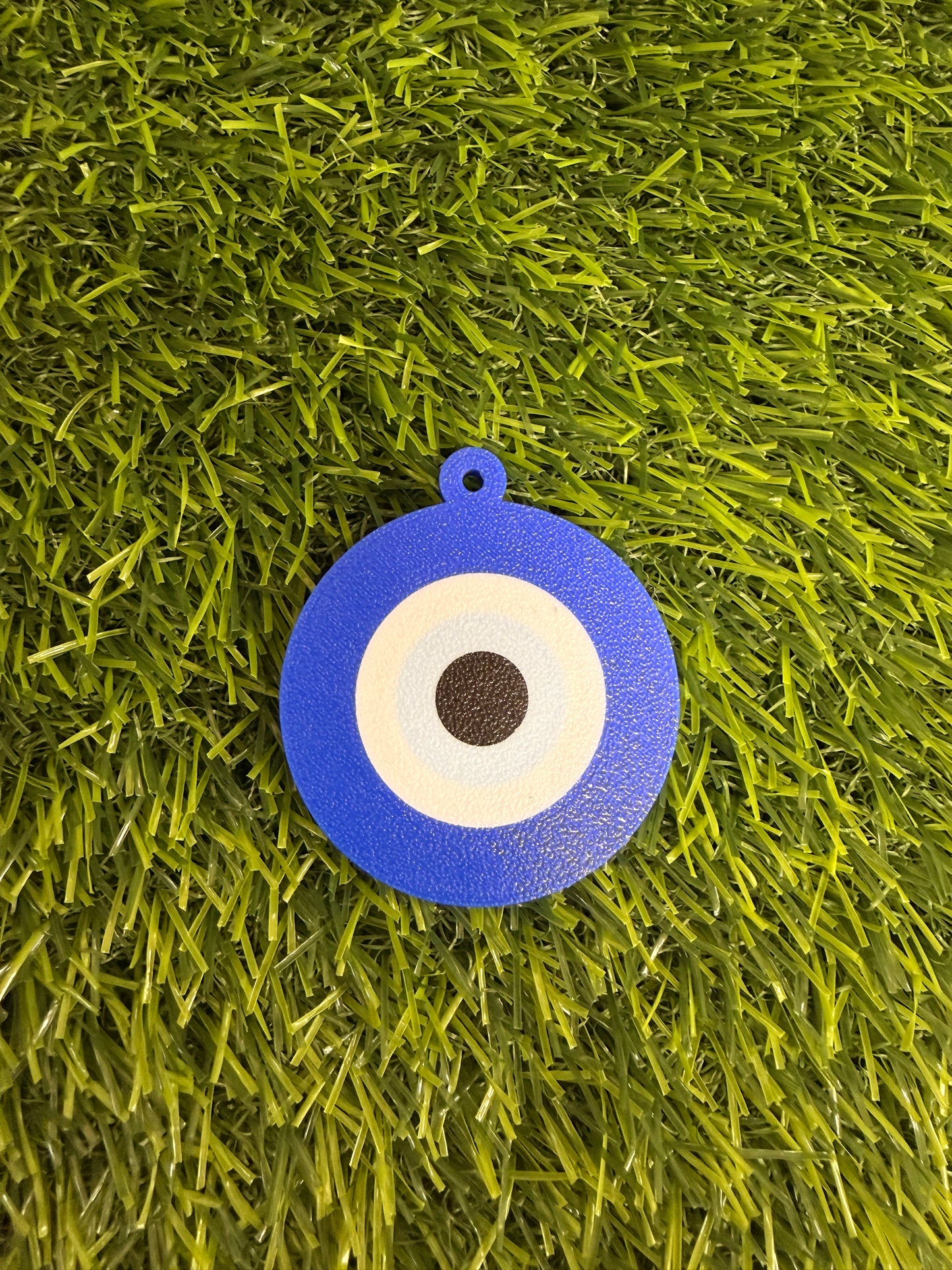 3d Printed Blue Evil Eye Keychain- Can Tab Opener- Save your nails