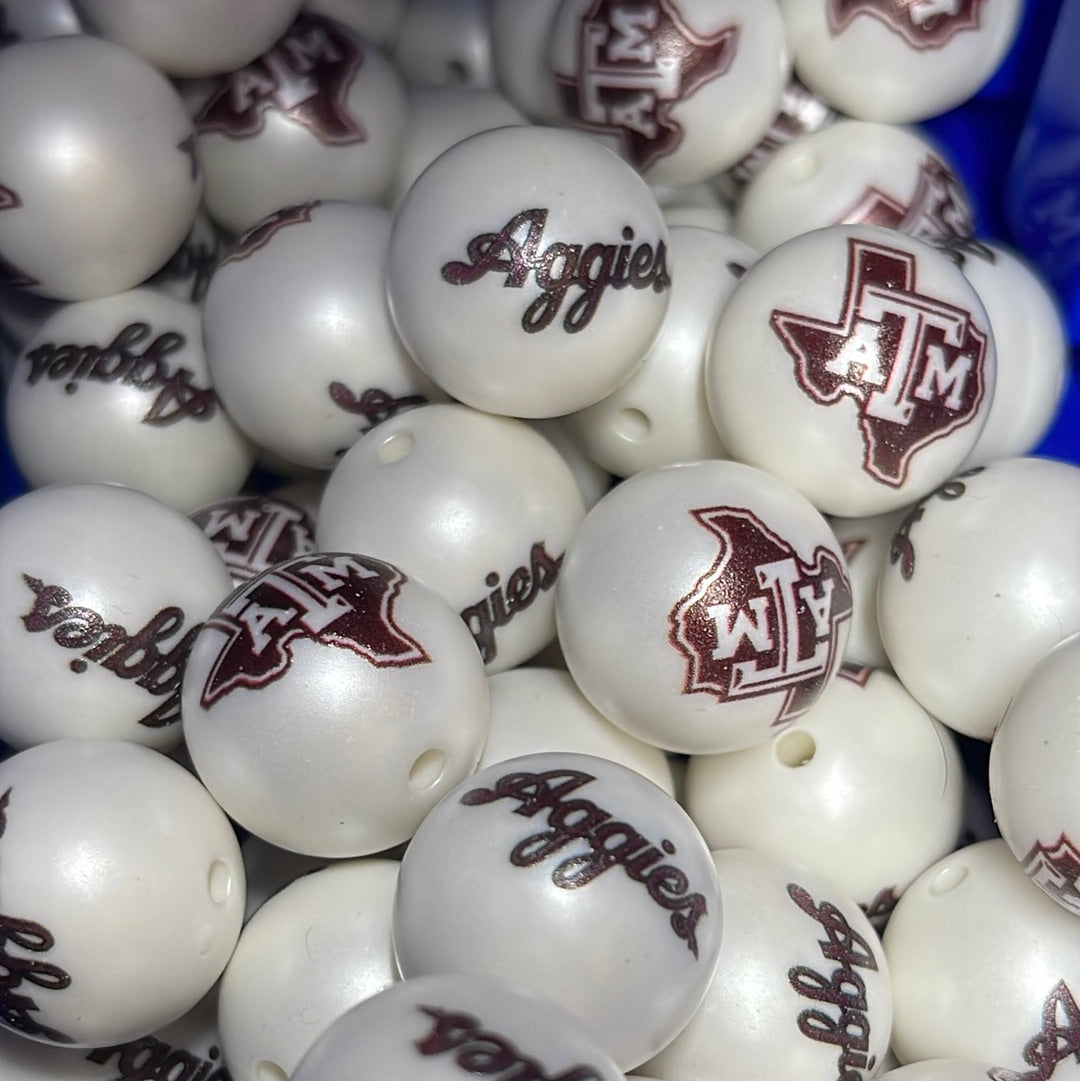 20mm Acrylic Exclusive Collab Team Beads
