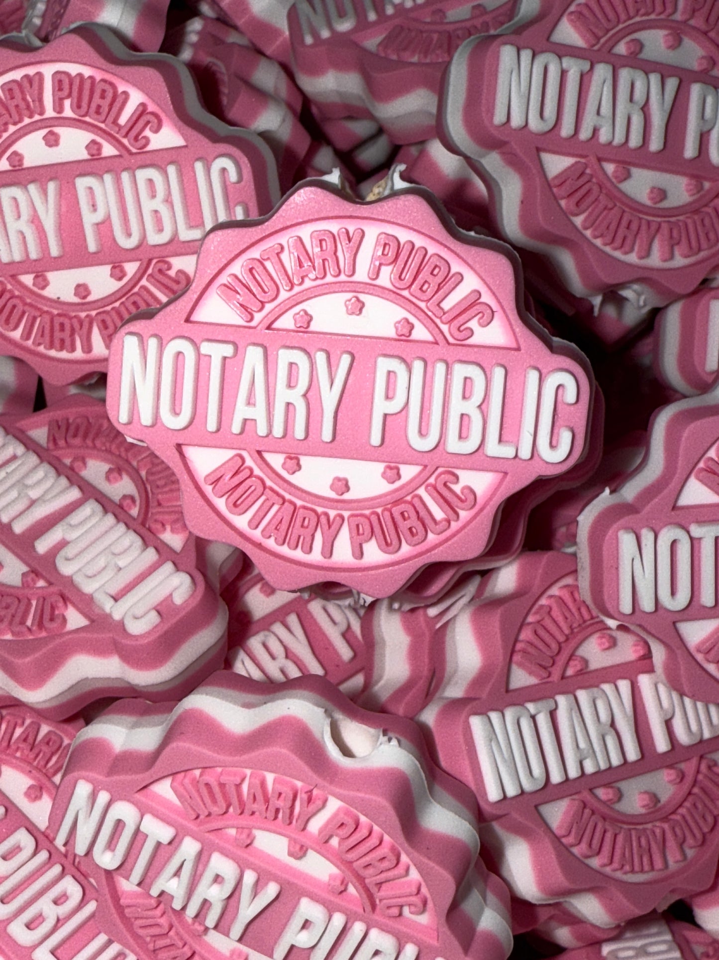 Focal de PVC rosa para notario público: exclusivo de RD Creations