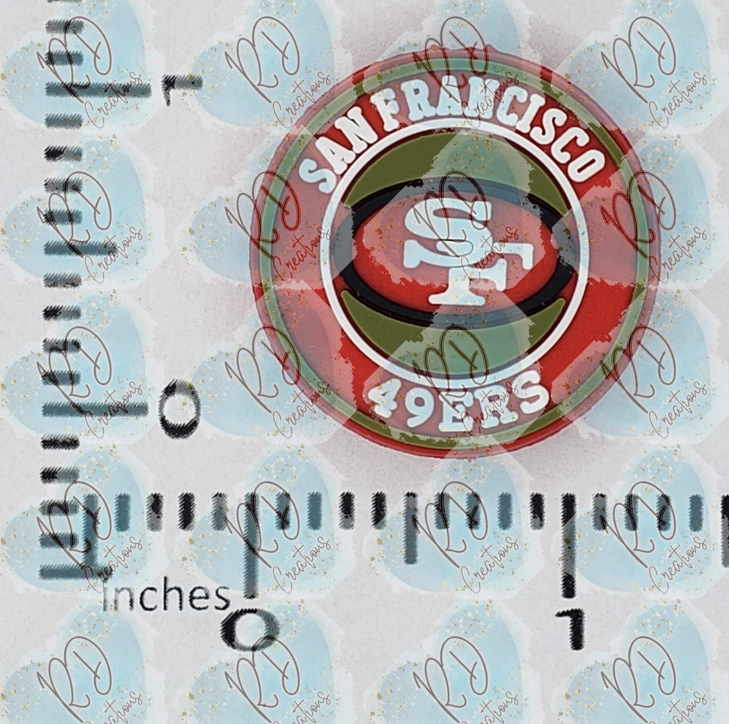 Focal de silicona redonda de RDSanFran49r: colaboración exclusiva con Bead Sister TaTNCS
