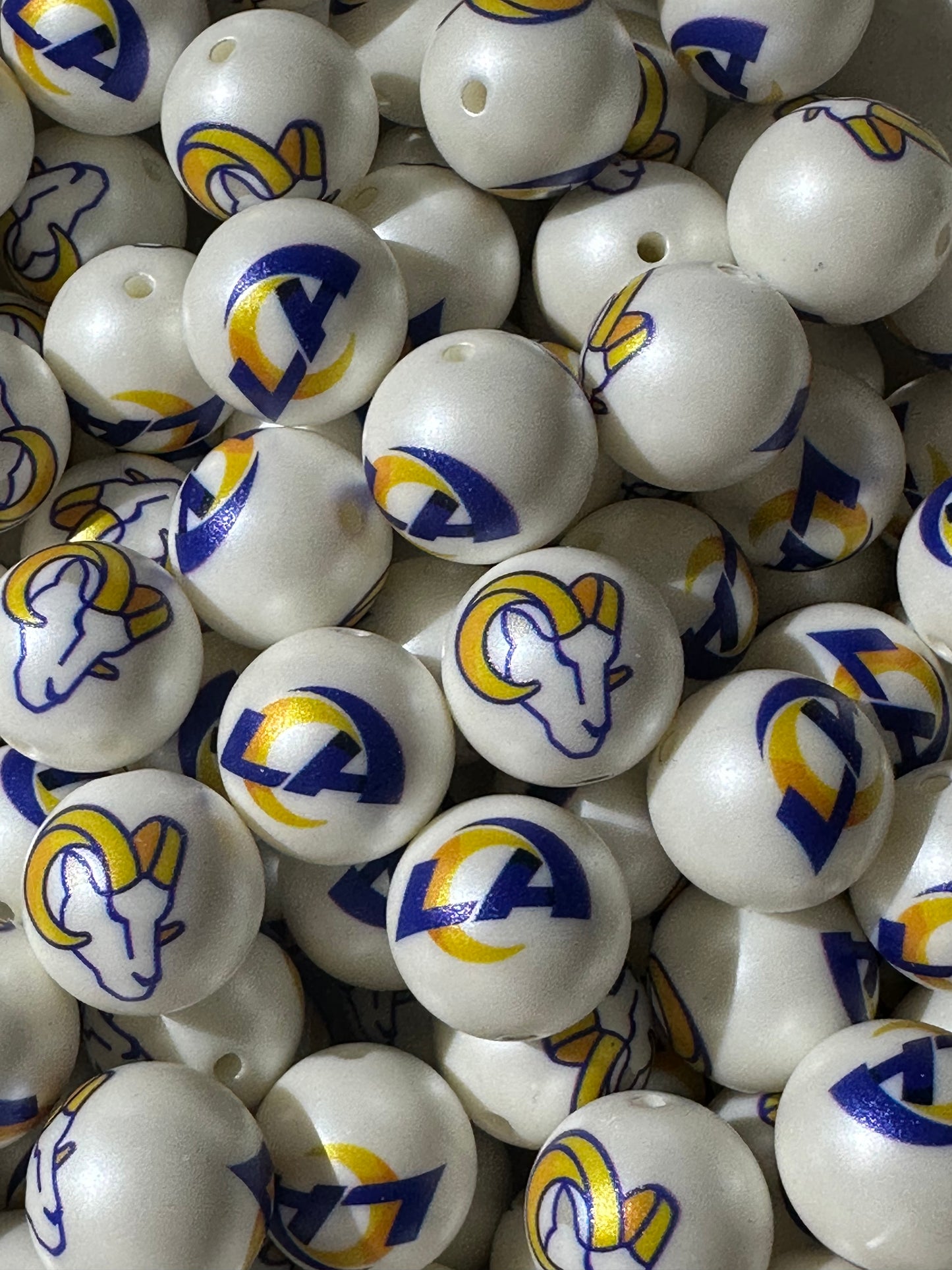 20mm Acrylic Exclusive Collab Team Beads