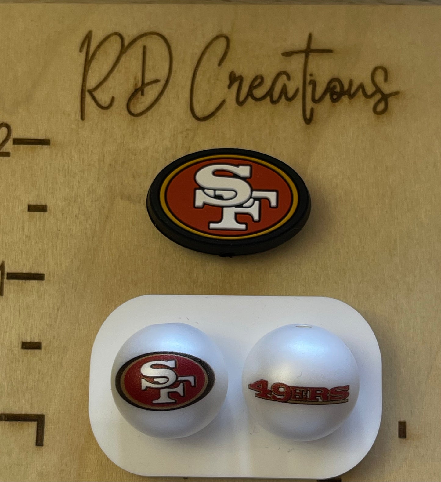 20mm Acrylic Exclusive Collab Team Beads