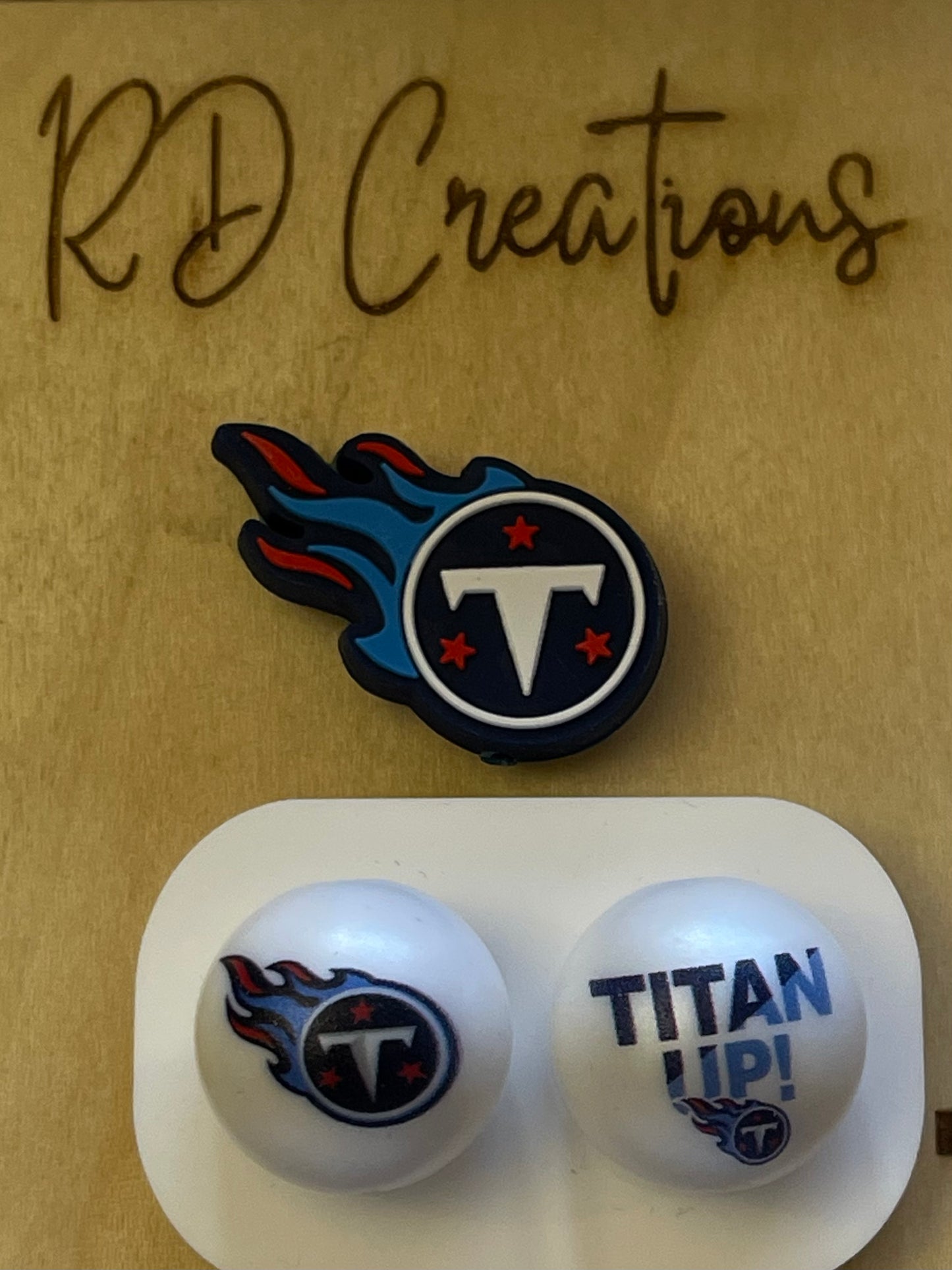 20mm Acrylic Exclusive Collab Team Beads
