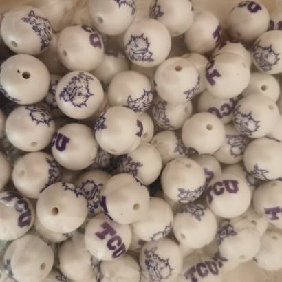 20mm Acrylic Exclusive Collab Team Beads