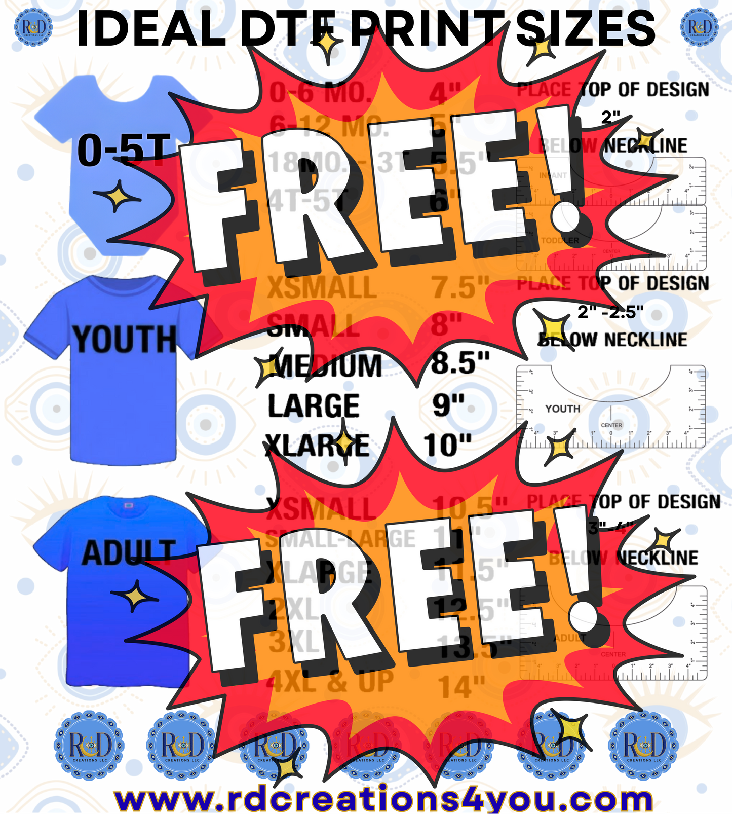 Ideal Transfer Size- FREE Digital Download