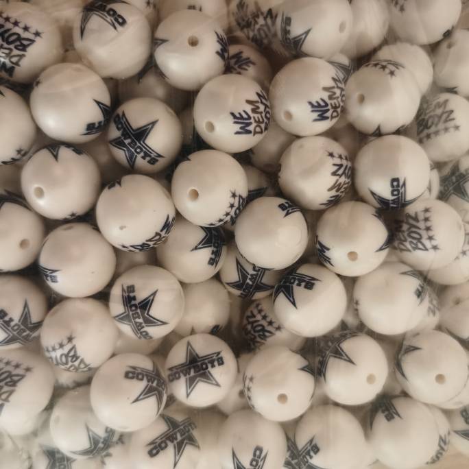 20mm Acrylic Exclusive Collab Team Beads
