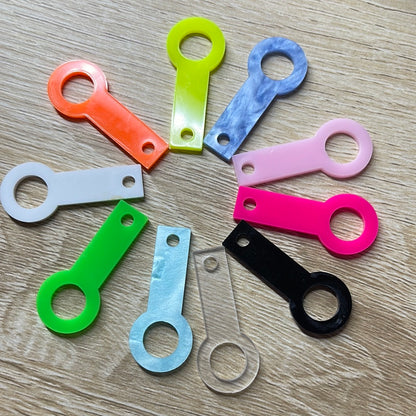Adaptador colgante de pajita de acrílico