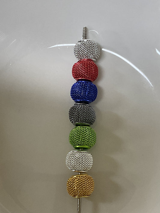 10pk Metal Decorative Spacers Beads-12mm