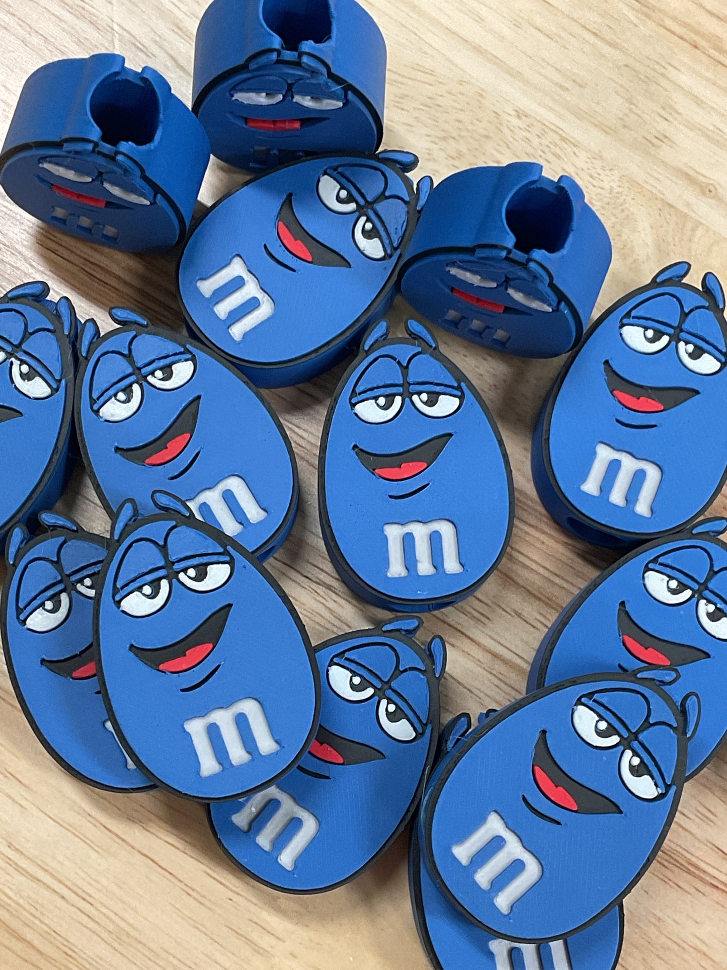 RDM&M Blue Straw Topper 3D Printed