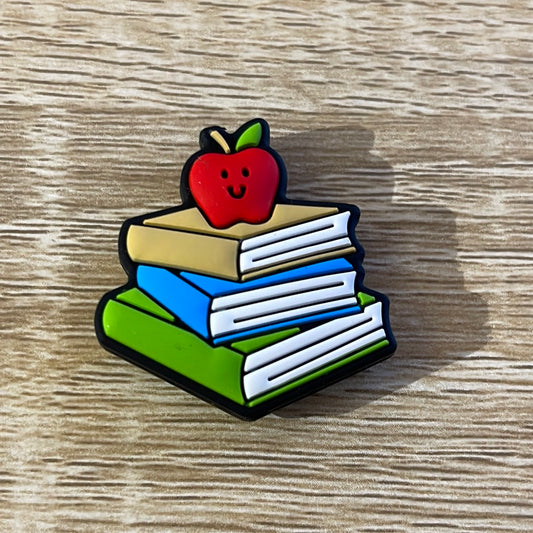 Teacher Books/Apple Silicone Bead