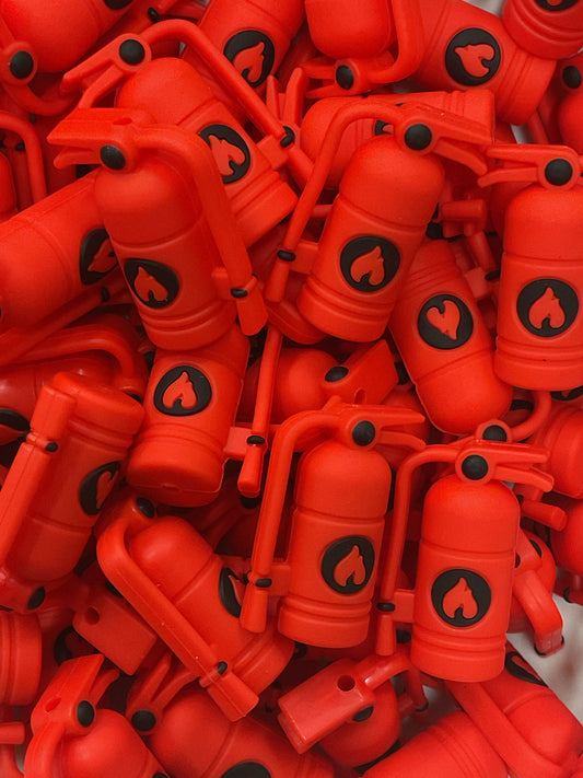 3d Fire Extinguisher Silicone Focal