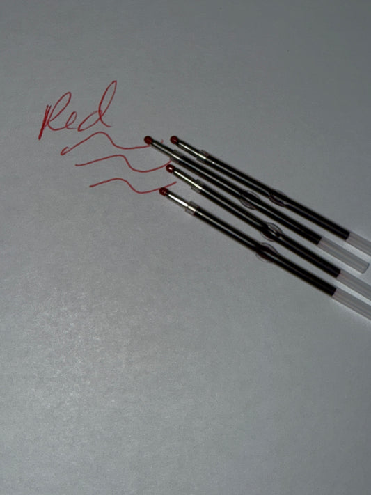 Red ink (10pk) refill for plastic pens