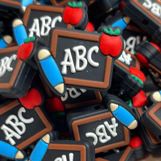 ABC Teacher Silicone Bead