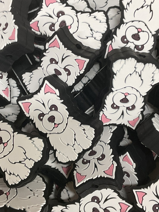 Westie / West Highland White Terrier Silicone Focal - TaTNCS Exclusive
