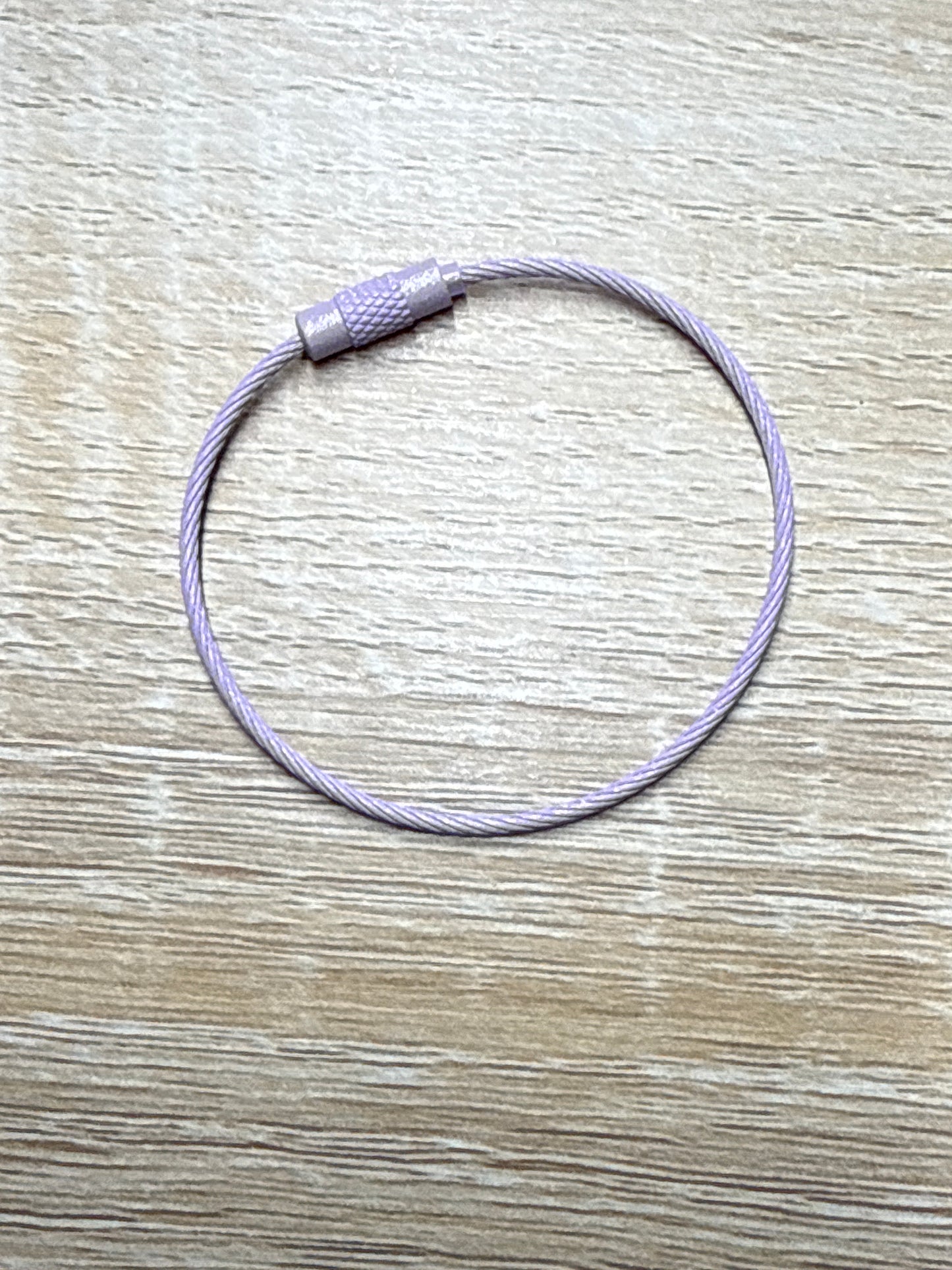 1pc 15cm steel wire keyring steel cable