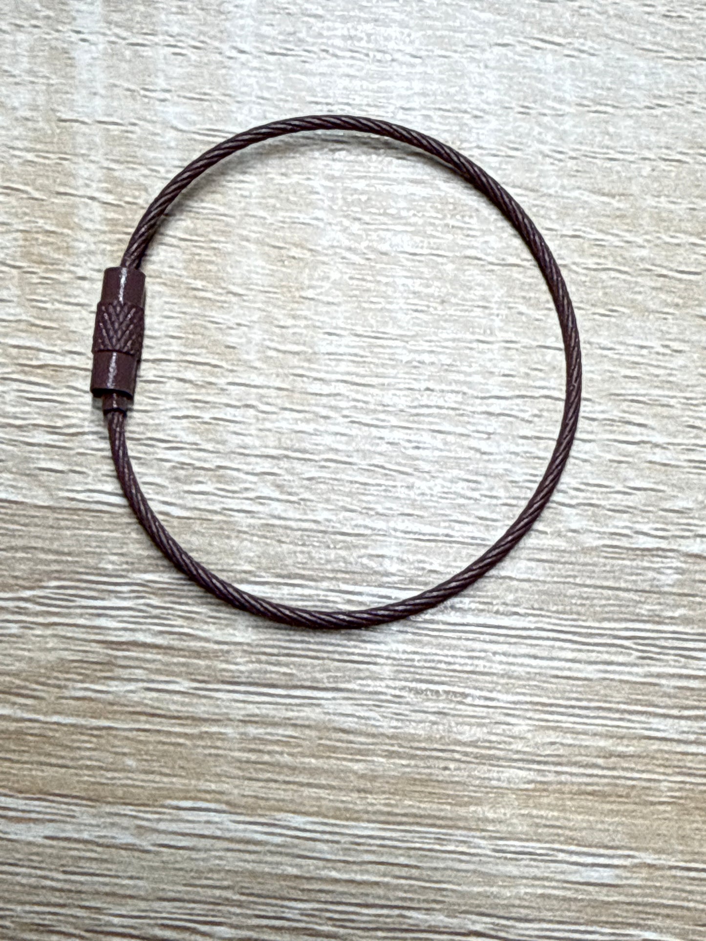 1pc 15cm steel wire keyring steel cable