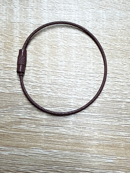 Steel Wire Keyring Steel Cable - 15cm - 1 piece