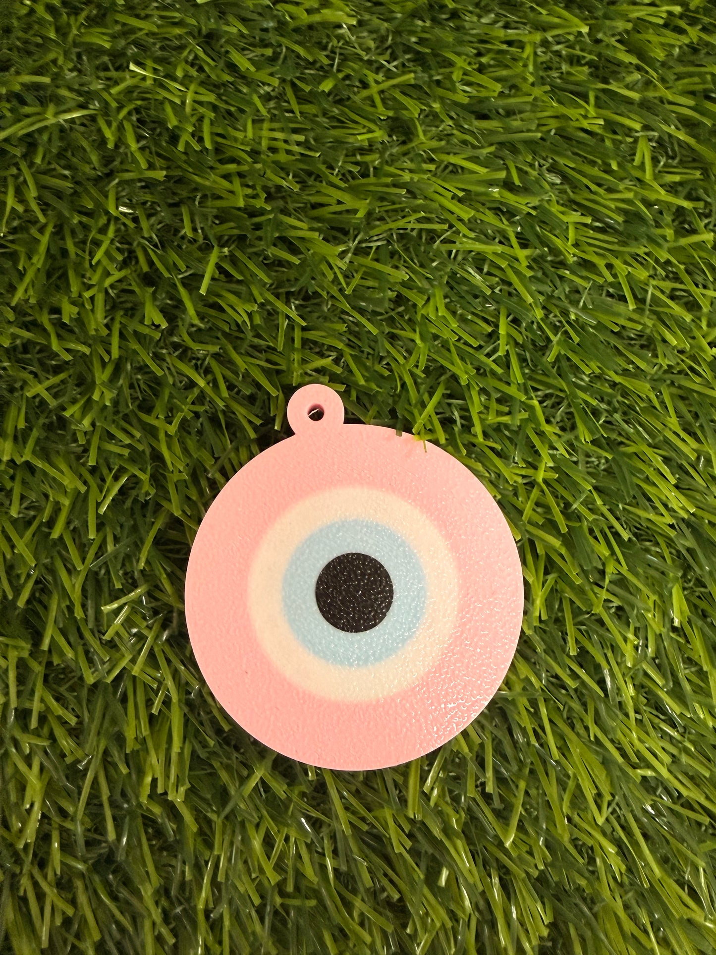 3d Printed Pink Evil Eye Keychain- Can Tab Opener- Save your nails