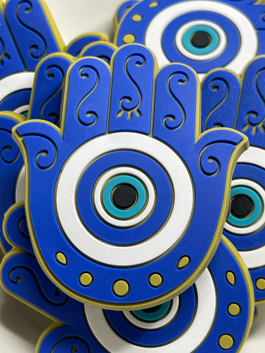 Hamsa Evil Eye Bogg Bag Charm - PVC