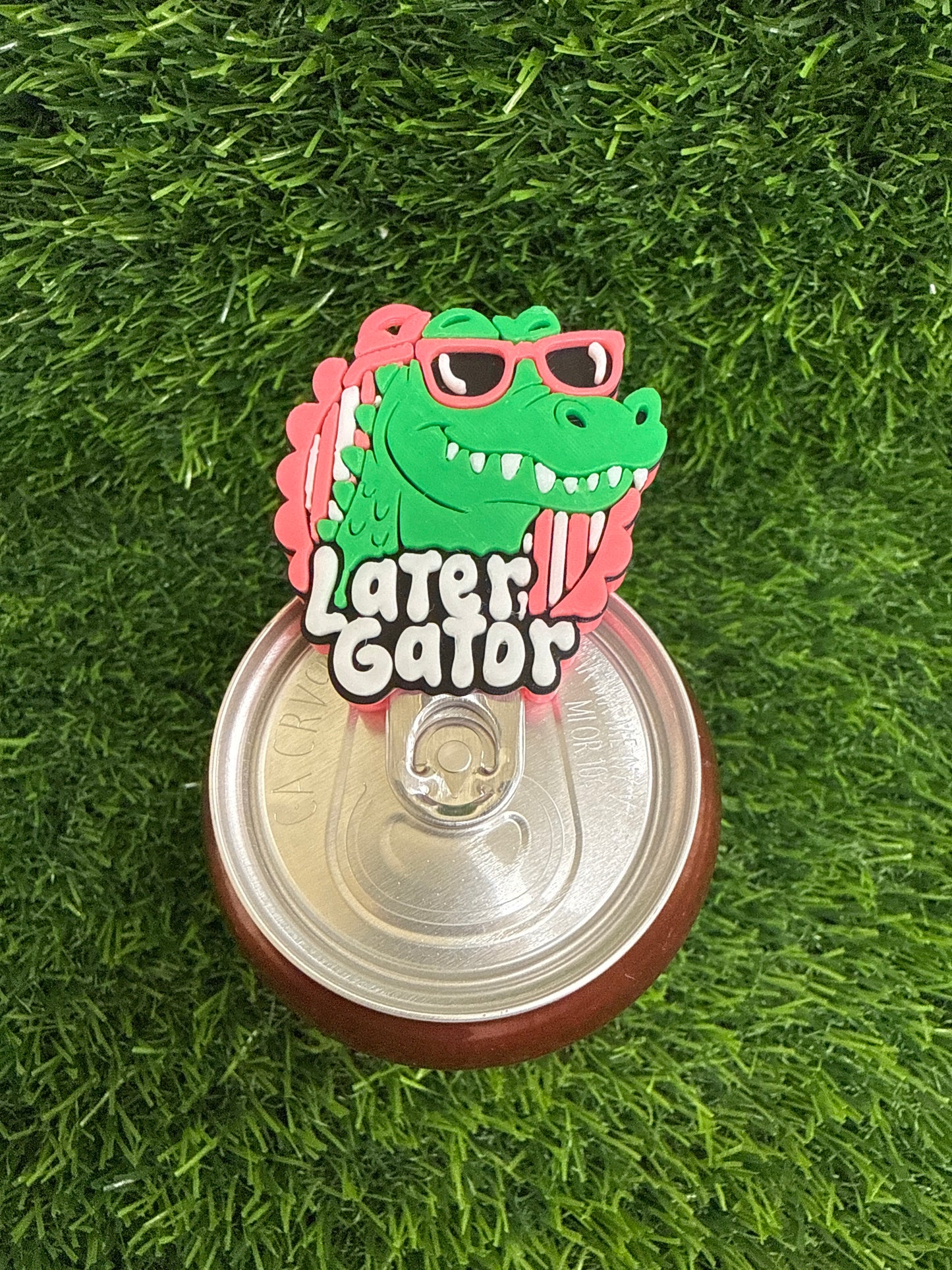 3d Printed Later Gator Keychain- Can Tab Opener- Save your nails