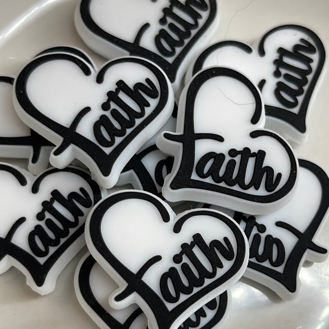 Faith (HEART) Silicone Bead Exclusive to TATNCS