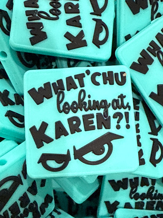 Teal What'Chu mirando a Karen - Creación pública de RD Creations