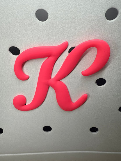 RDBOGGLETS Pink-  Decorative Alphabet Lettering Accessories Compatible with Bogg Bags