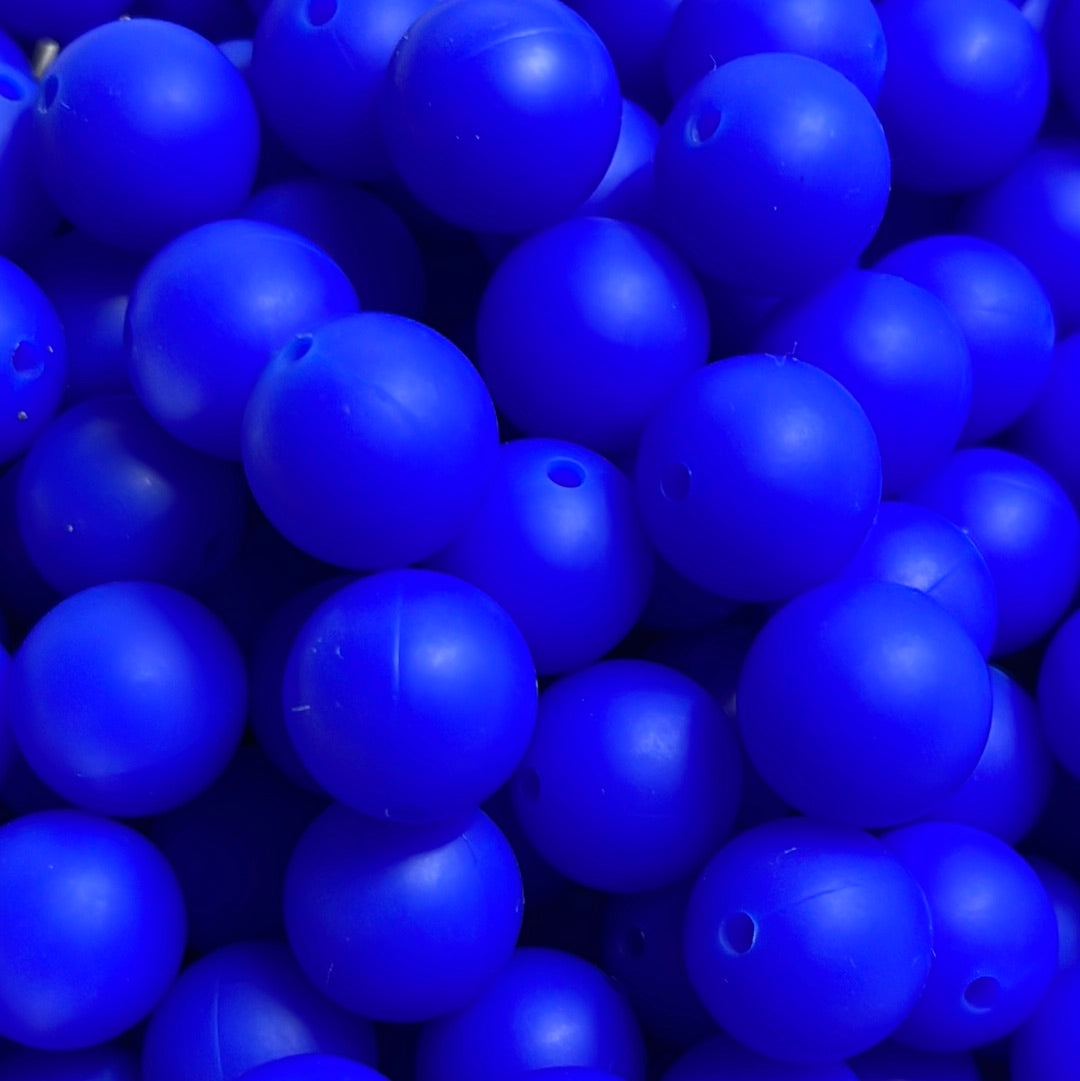 S16 15mm 10pk Royal Blue Silicone Bead-catalog a01-44