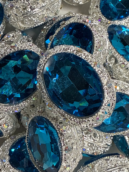 Cuentas de diamantes de imitación ovaladas