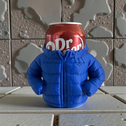 3D Printed Puffer Jacket Can/Water/Pens Holder-Can/Bottles not included