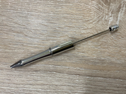 Plastic Beadable Pen Metallic/Ombre Colors