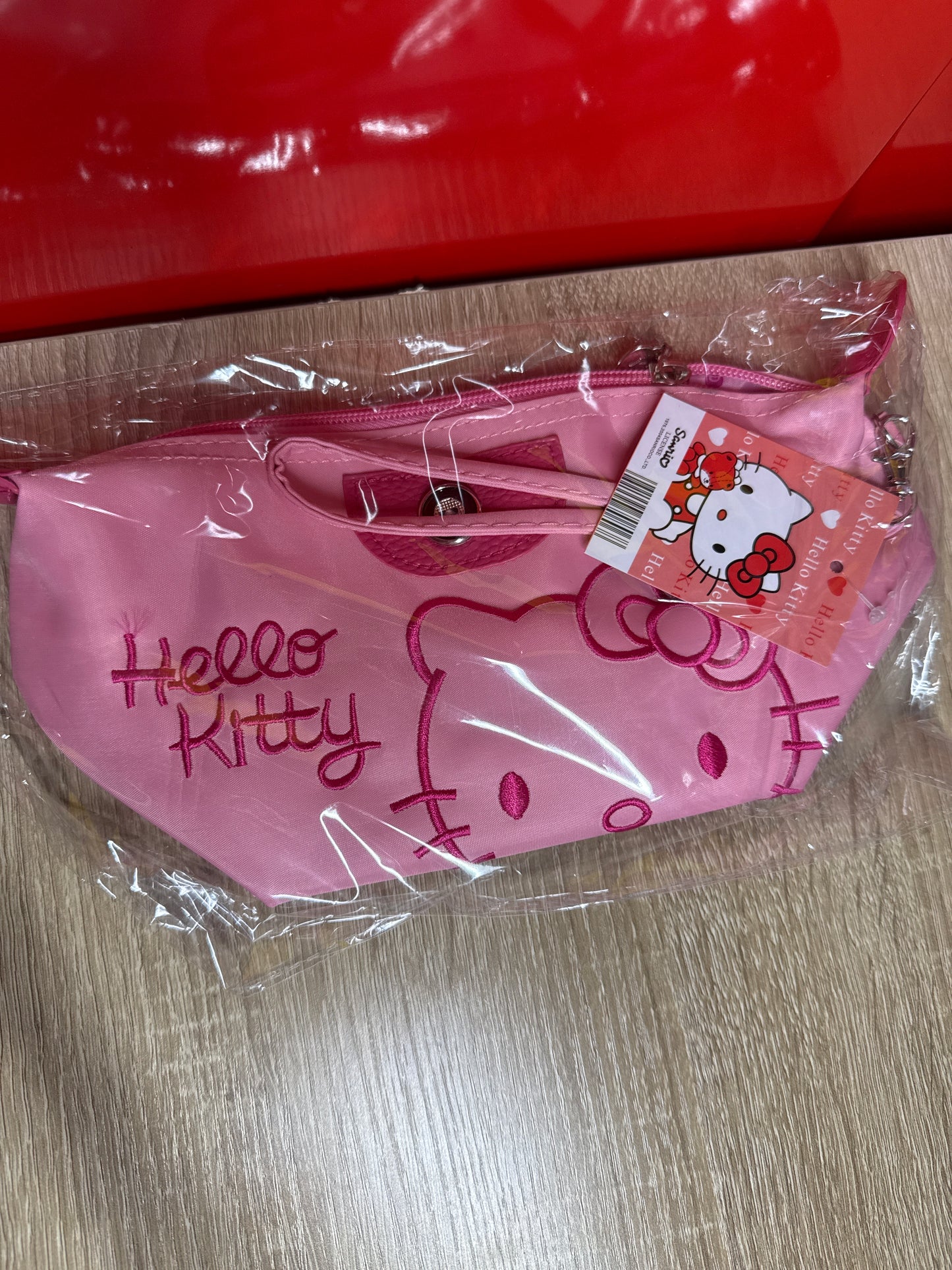 Hello Kitty Pink Makeup Bag w/strap